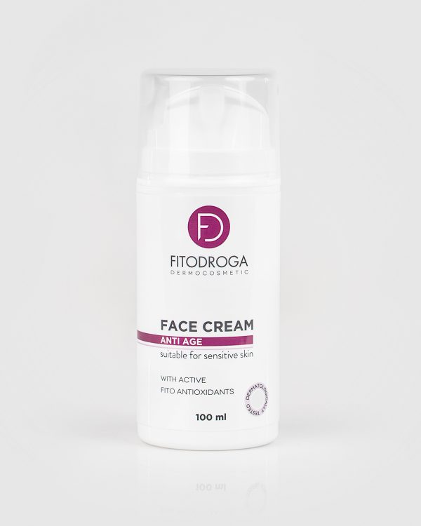 FACE CREAM. ANTI AGE. Pretnovecošanās sejas krēms ar stiprinātu ādas dabīgo aizsargbarjeru. (100 ml)