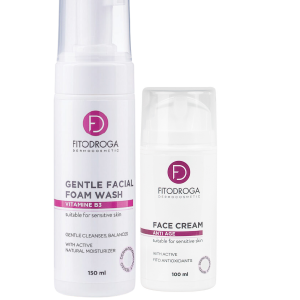 Komplekts Fitodroga Facial Foam Wash + Face Cream Anti Age